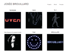 Tablet Screenshot of joseebrouillard.com